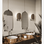 Load image into Gallery viewer, Eiffel Oval Gray / Taupe 8x8 Porcelain Tile
