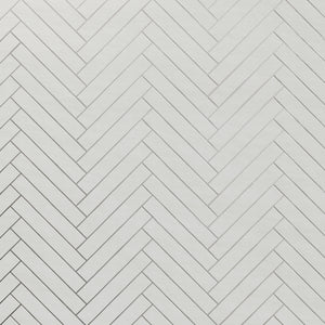 Zellure Alabaster White 2x16 Glossy Ceramic Tile