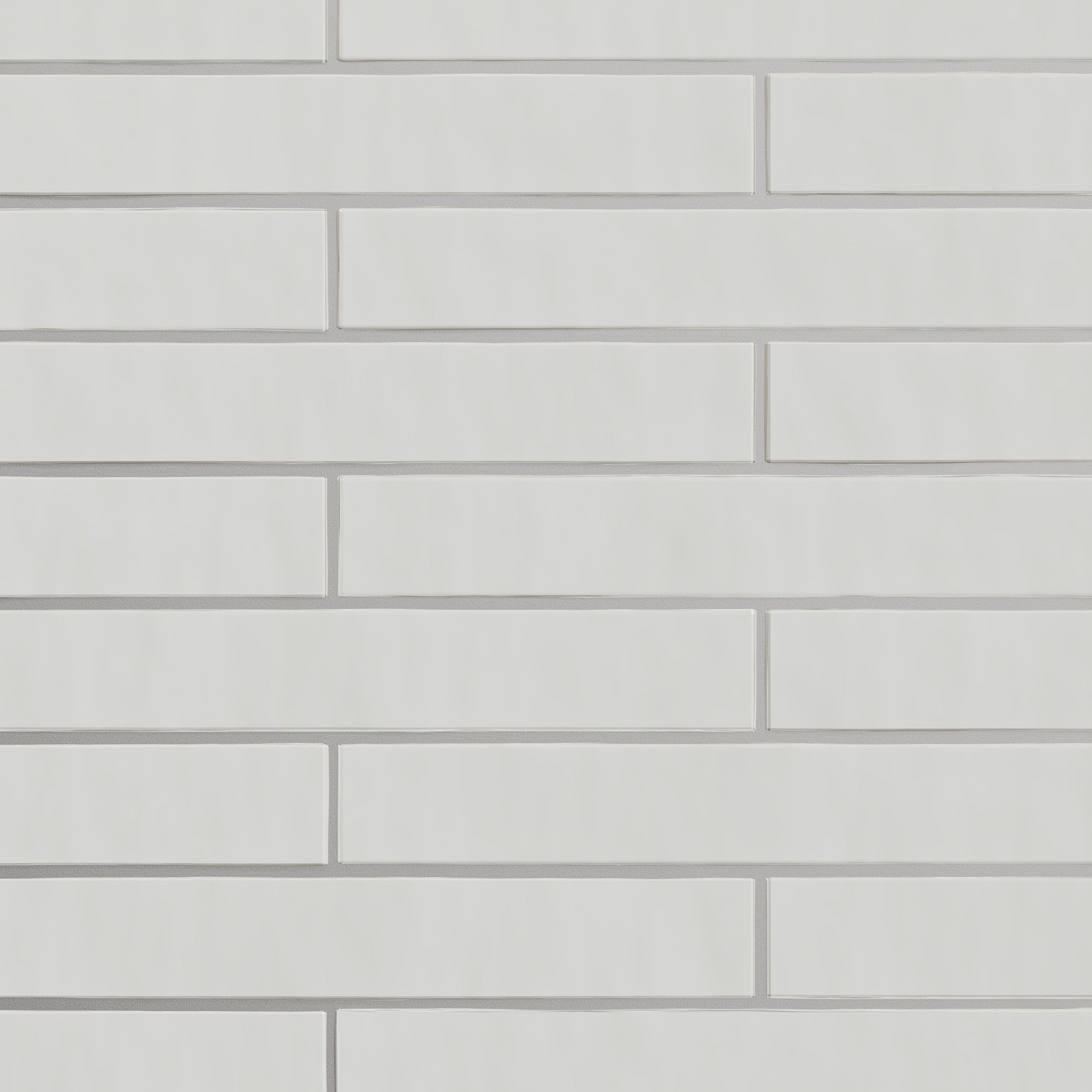 Zellure Alabaster White 2x16 Glossy Ceramic Tile