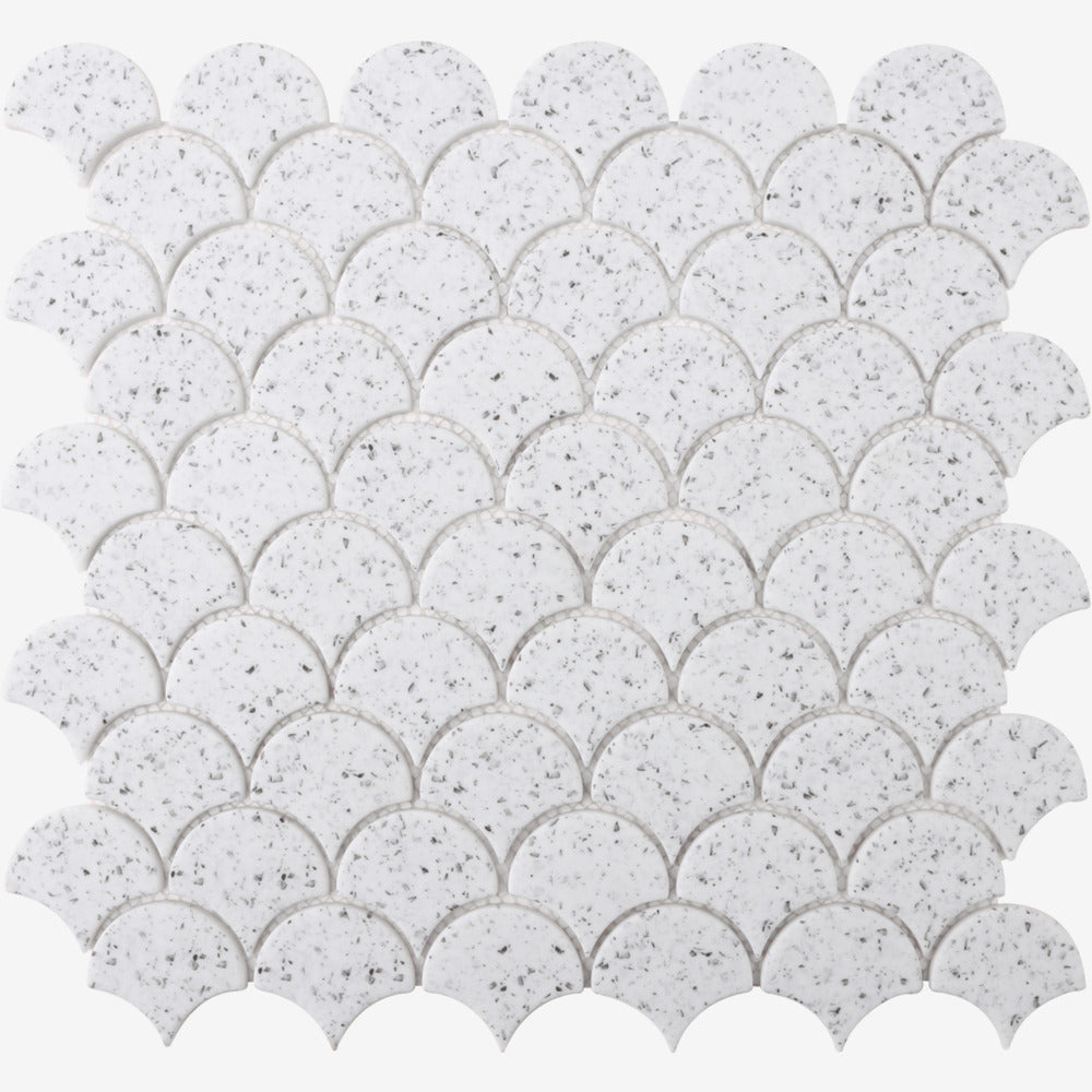 Terazzo White Scallop Mosaic