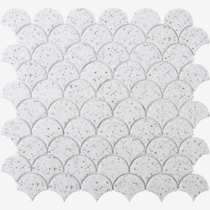 Terazzo White Scallop Mosaic