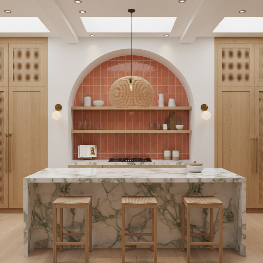 St Lucia Peach 2.5 x 5 Ceramic Tile Glossy