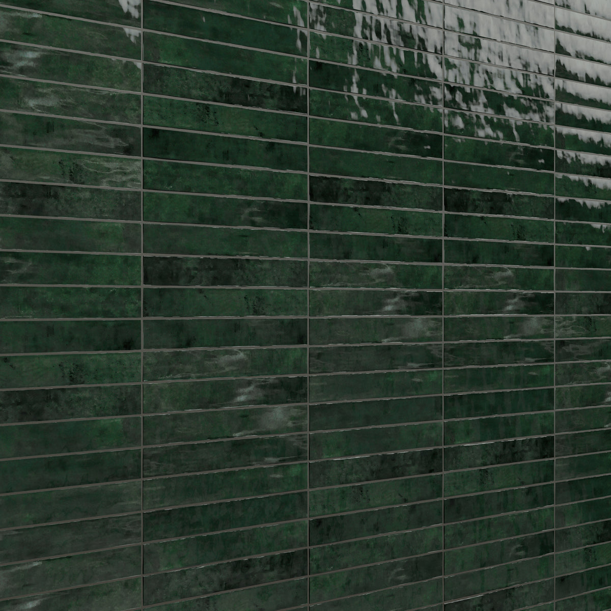 Zellure Verdal Green 2x16 Glossy Ceramic Tile