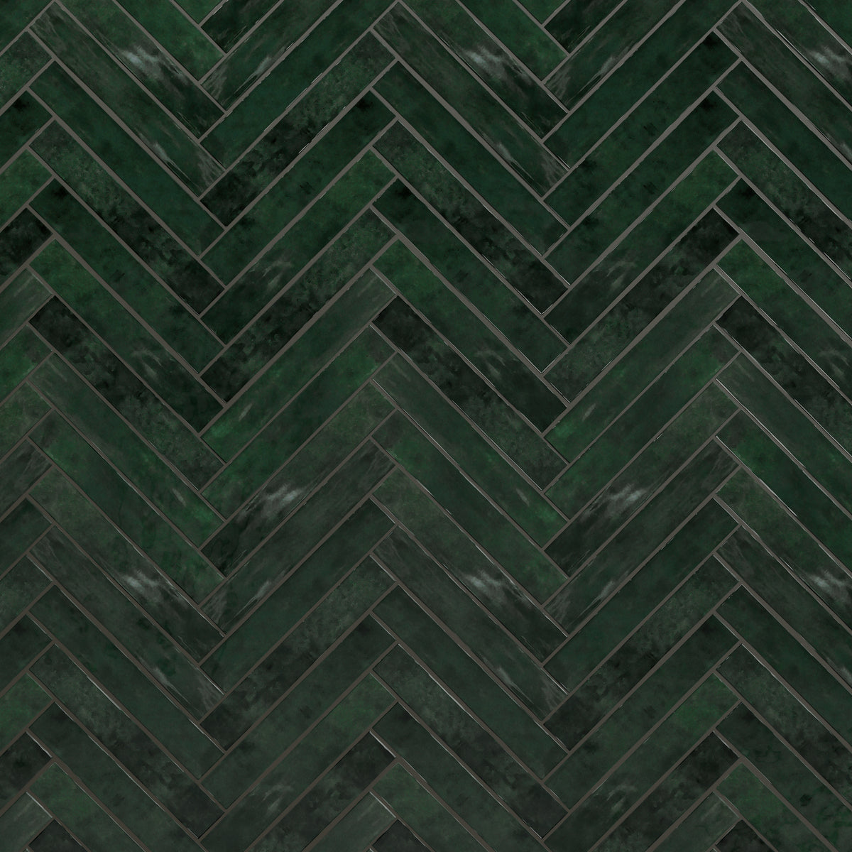 Zellure Verdal Green 2x16 Glossy Ceramic Tile