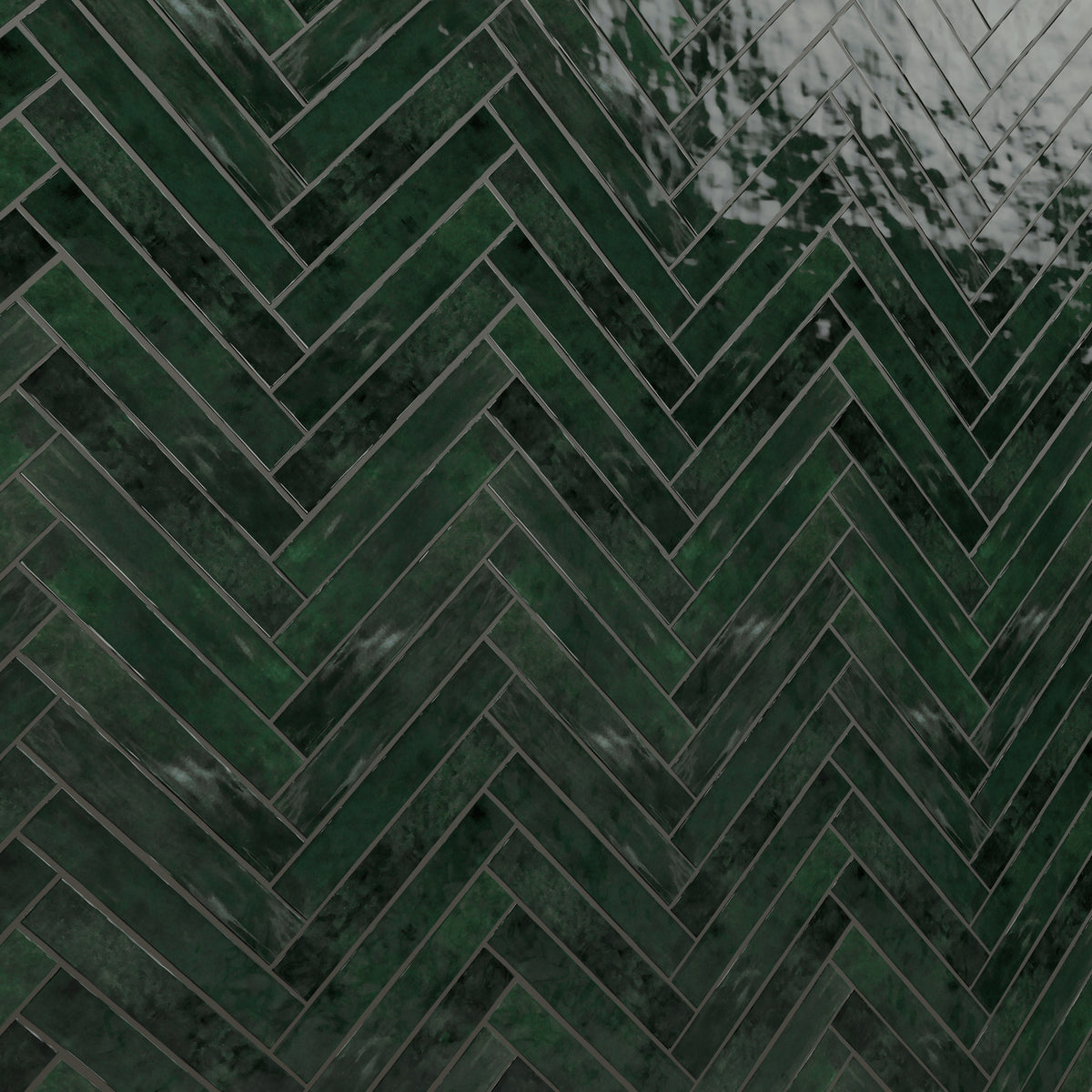 Zellure Verdal Green 2x16 Glossy Ceramic Tile