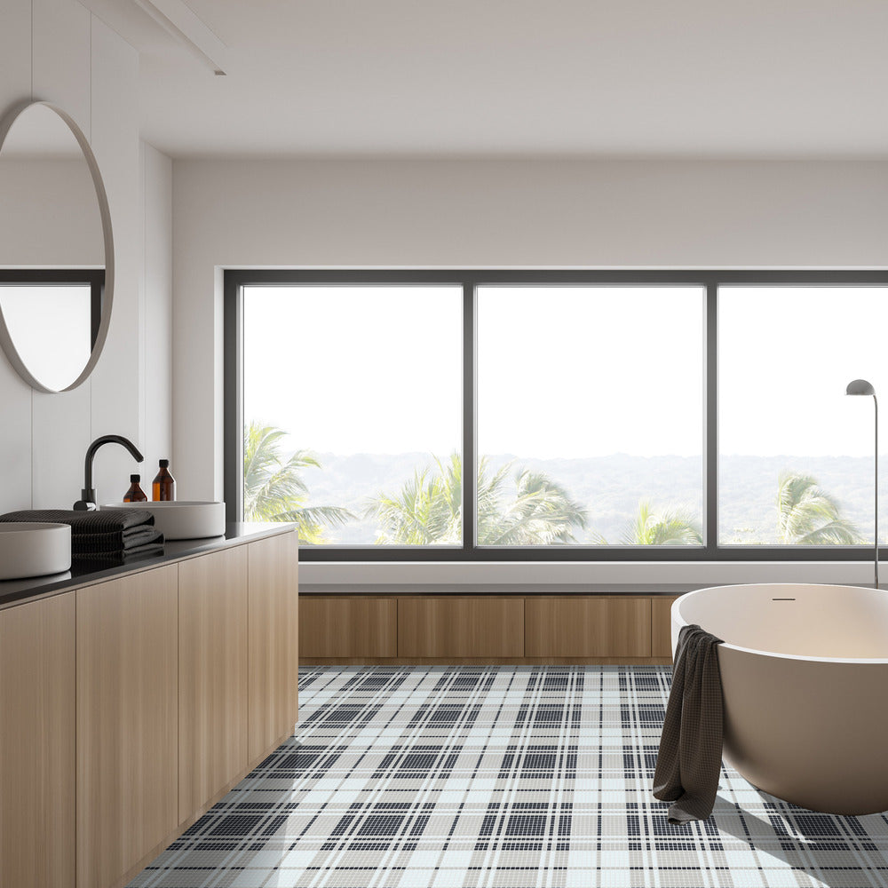 Highland Bristol 15x15 Glass Mosaic Tile
