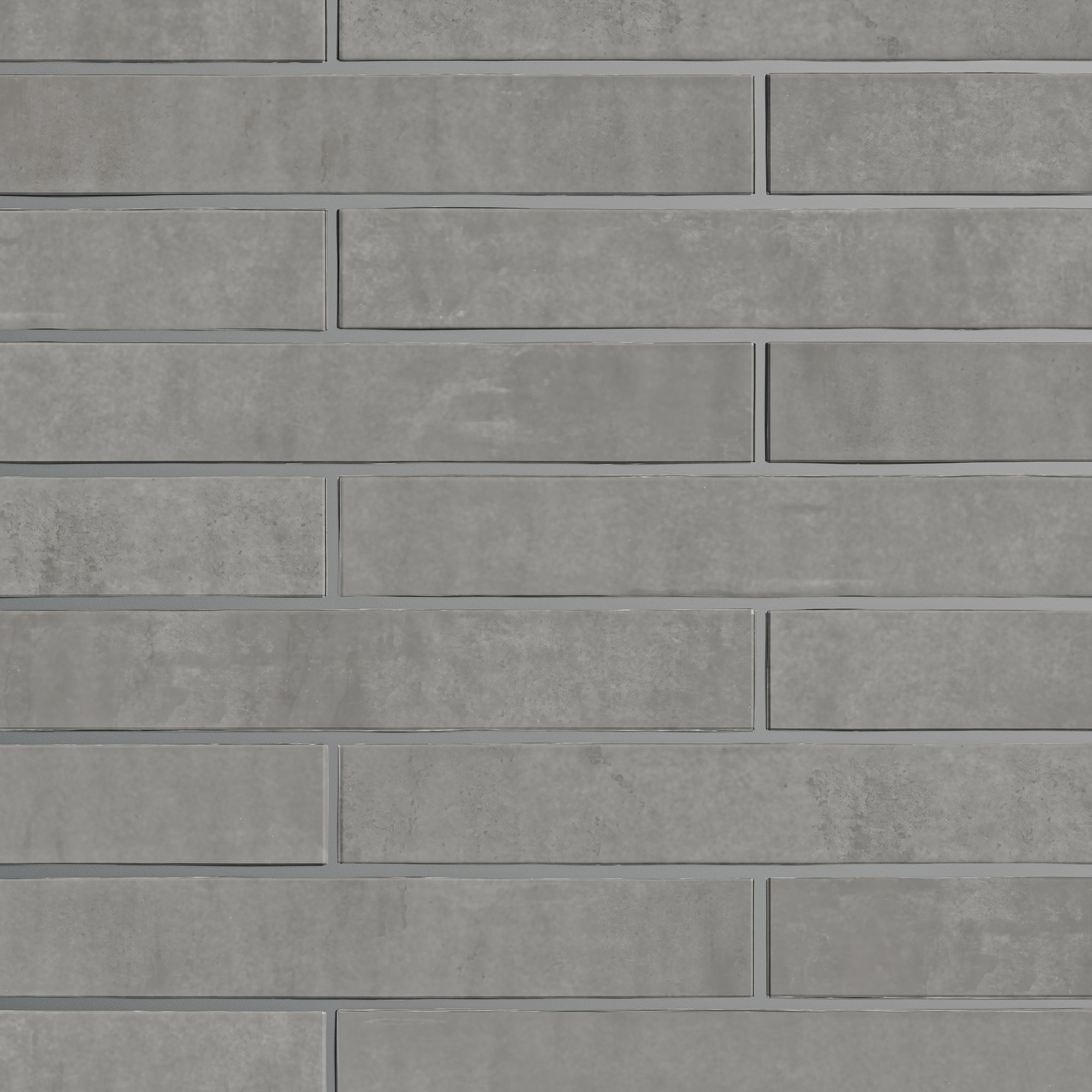 Zellure Ashen Gray 2x16 Glossy Ceramic Tile