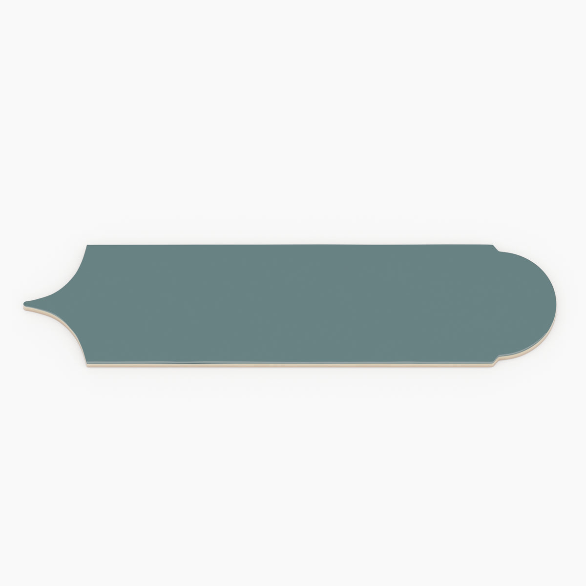 Doncaster Cerulean Jay 3x12 Scallop Glossy Ceramic Tile