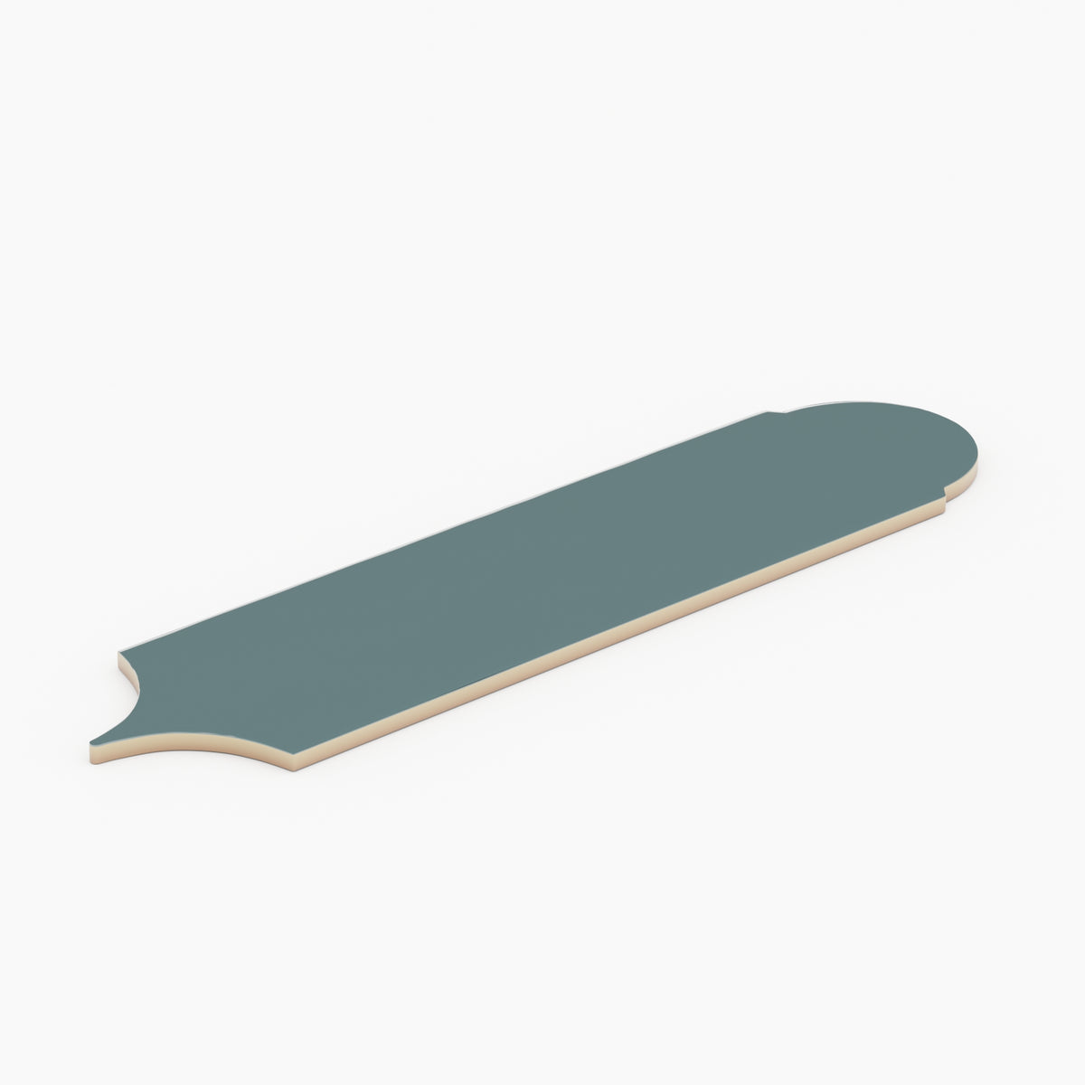 Doncaster Cerulean Jay 3x12 Scallop Glossy Ceramic Tile