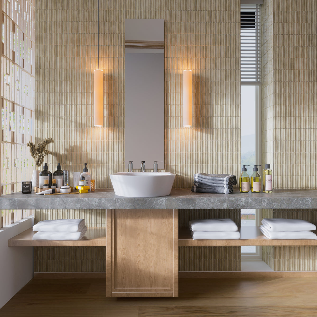 Linea Luxe Ivory 4.5x9.1 Ceramic Tile Glossy
