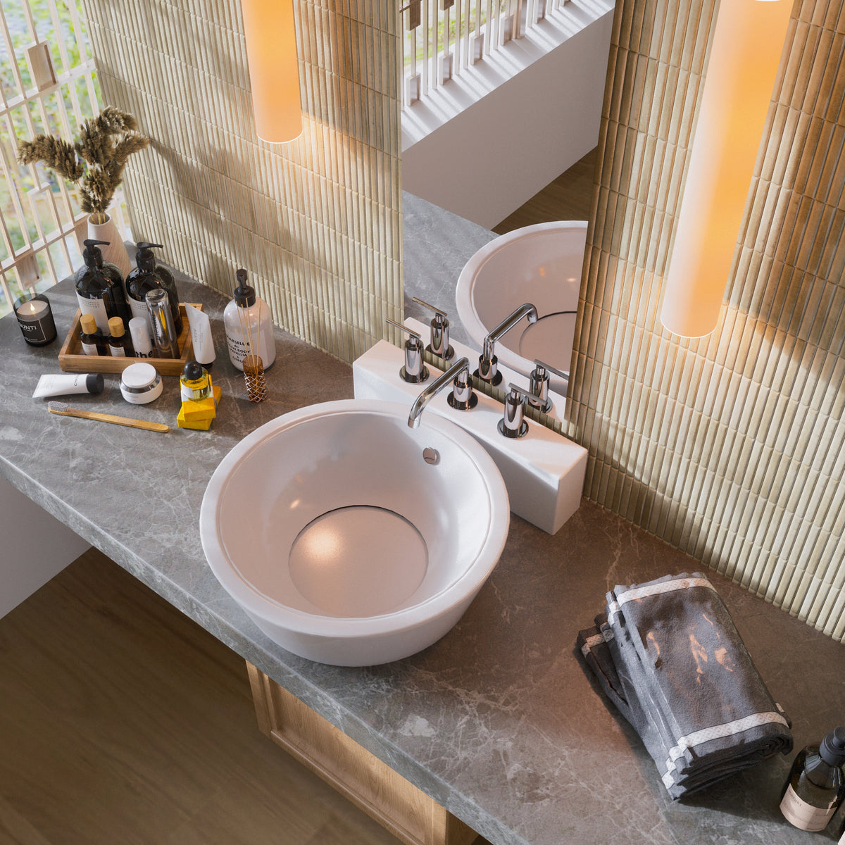 Linea Luxe Ivory 4.5x9.1 Ceramic Tile Glossy