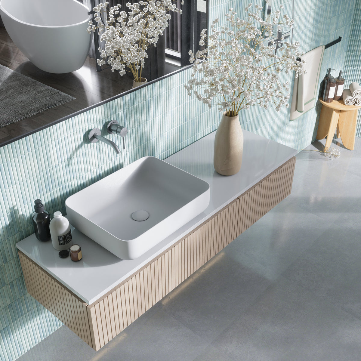 Linea Luxe Water 4.5x9.1 Ceramic Tile Glossy
