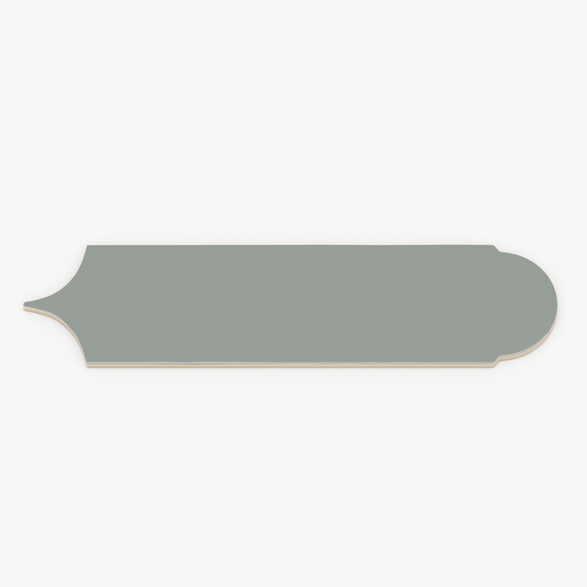 Doncaster Stormy Heron 3x12 Scallop Glossy Ceramic Tile
