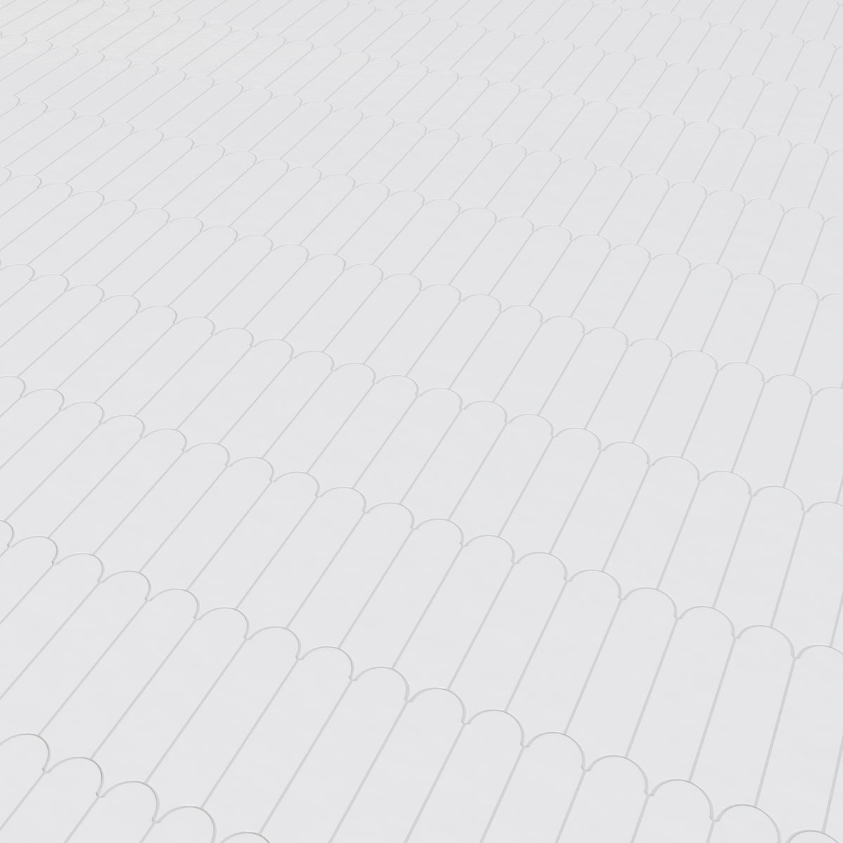 Doncaster Blanco 3x12 Scallop Glossy Ceramic Tile