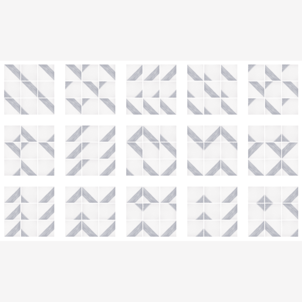 Belize White Lines 8x8 Porcelain Tile