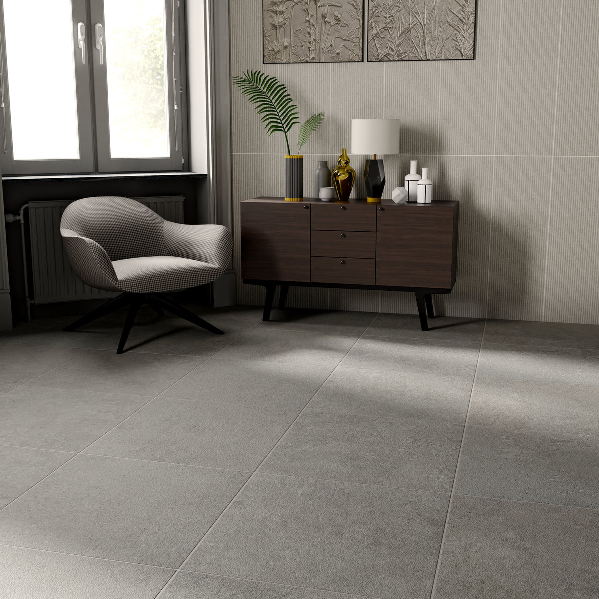 Solana Grafito 24x24 R Porcelain Tile