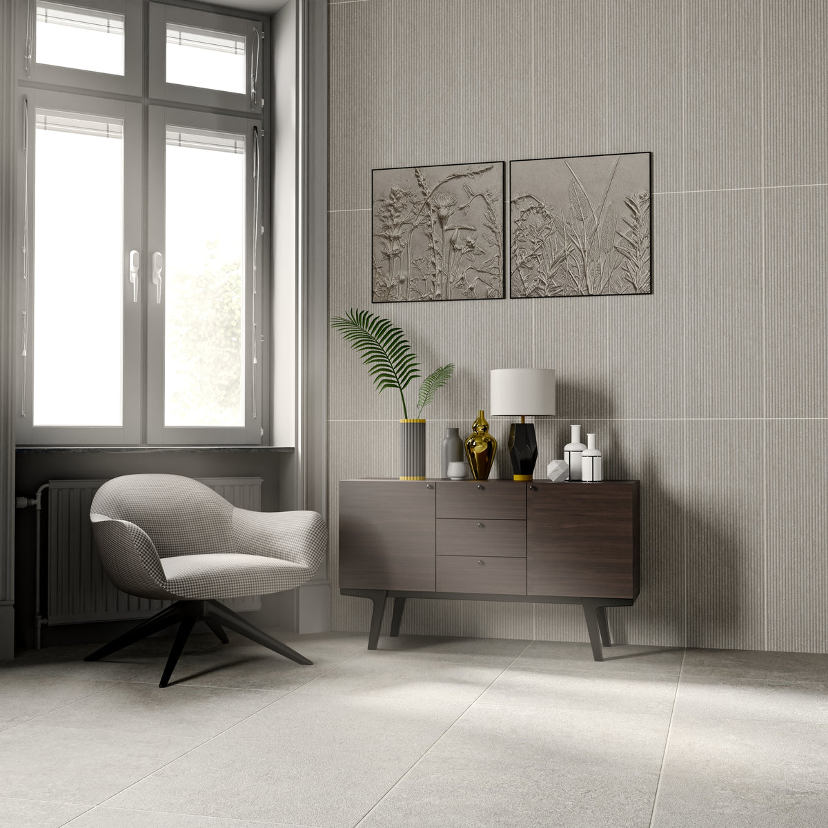 Solana Suite Grafito 12x36 R Ceramic Tile