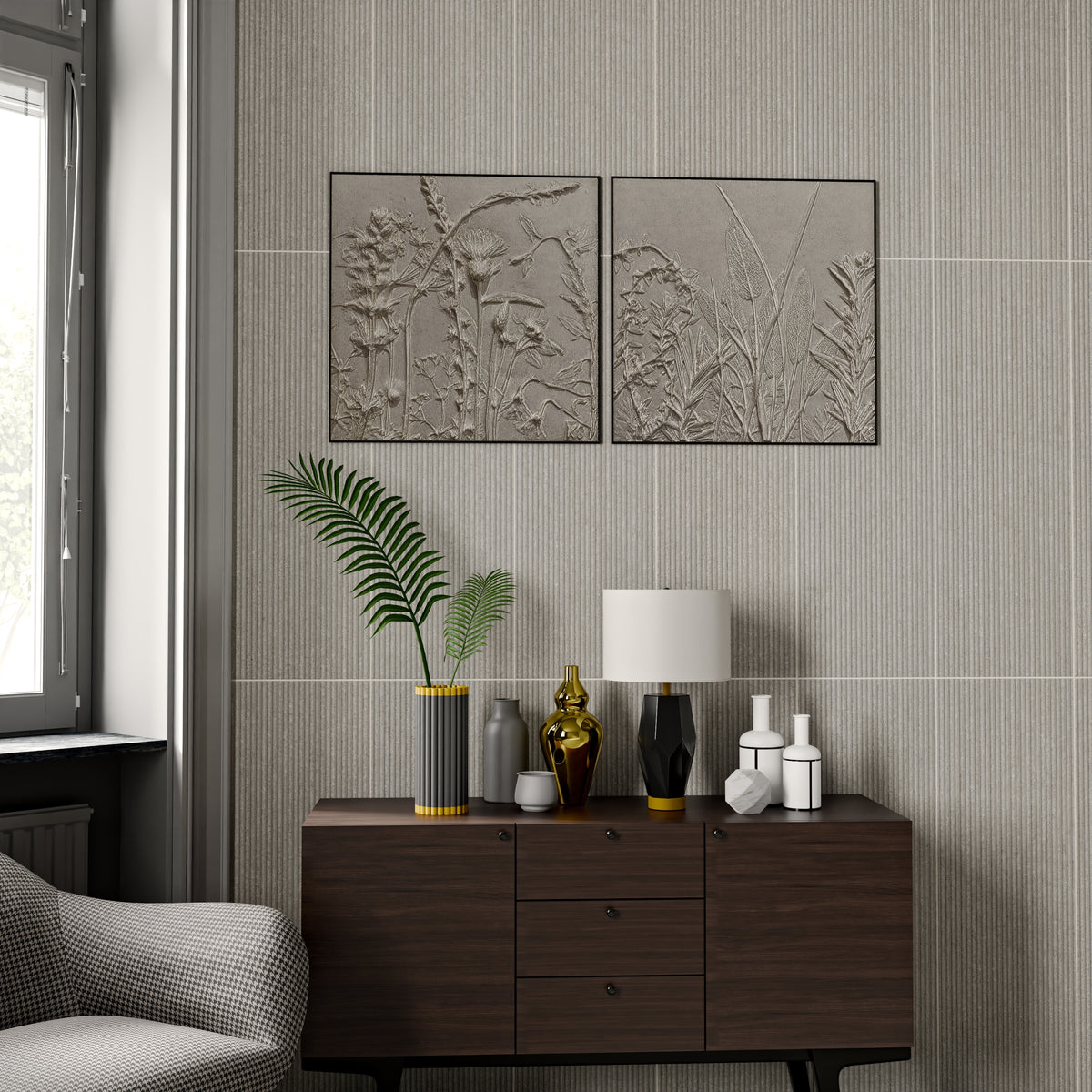 Solana Suite Grafito 12x36 R Ceramic Tile
