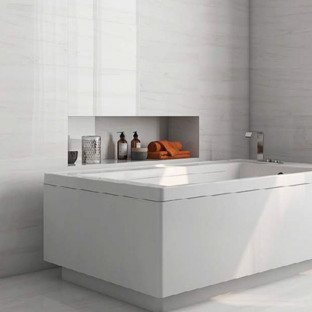 Zenith White PO 12x24 R Porcelain Tile