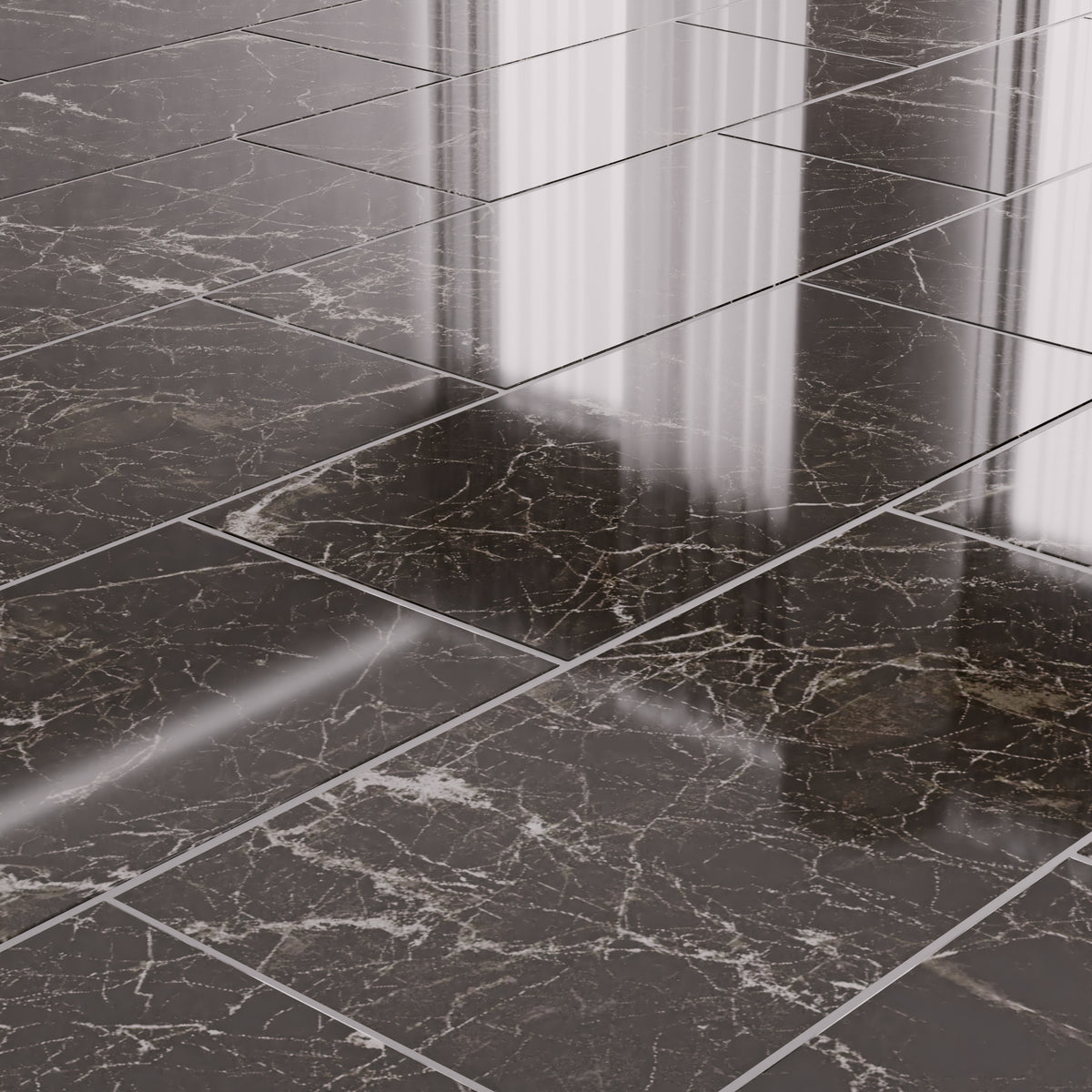 Lustre Coal 24x48 R Porcelain Tile Polished