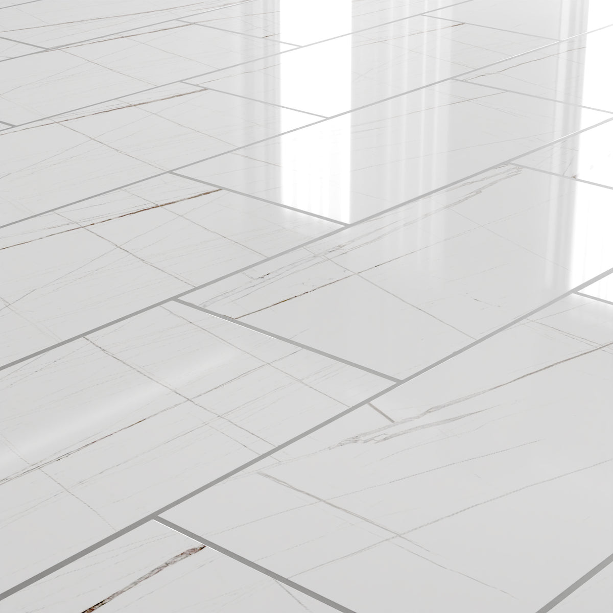 Lustre Blanc 24x48 R Porcelain Tile Polished