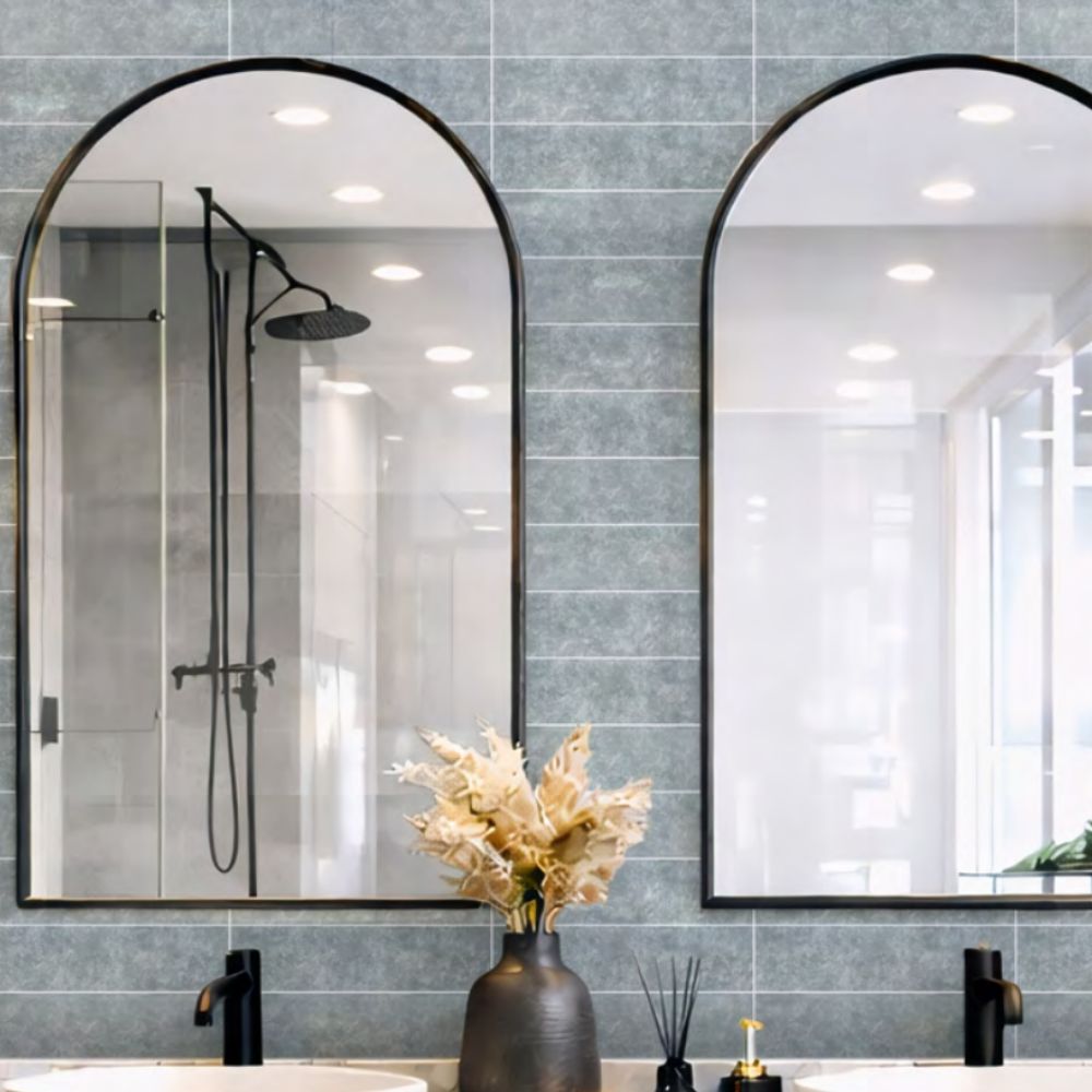 Lumina Pewter 3x12 Glass Tile