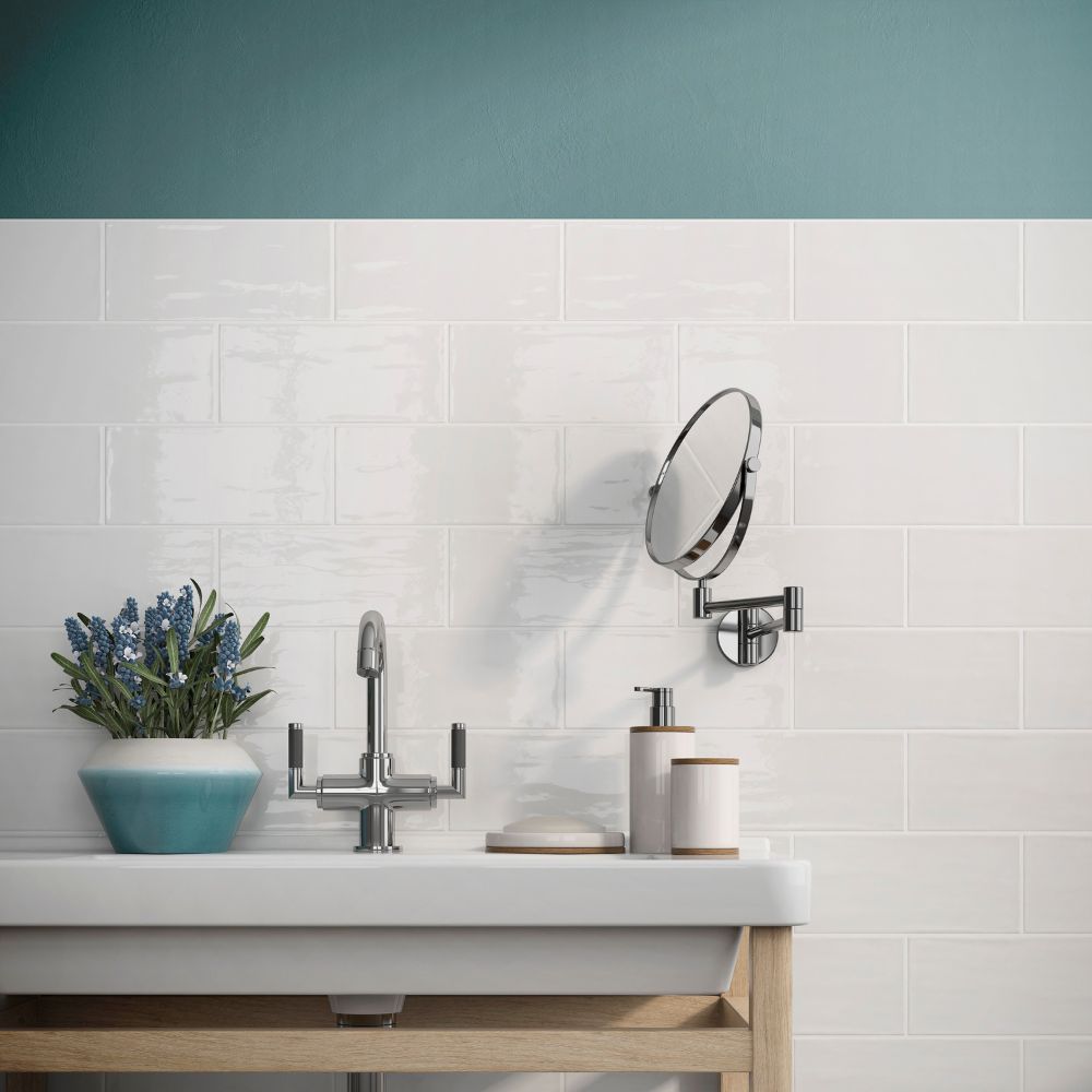 San Fran White 4x10 Ceramic Tile Glossy