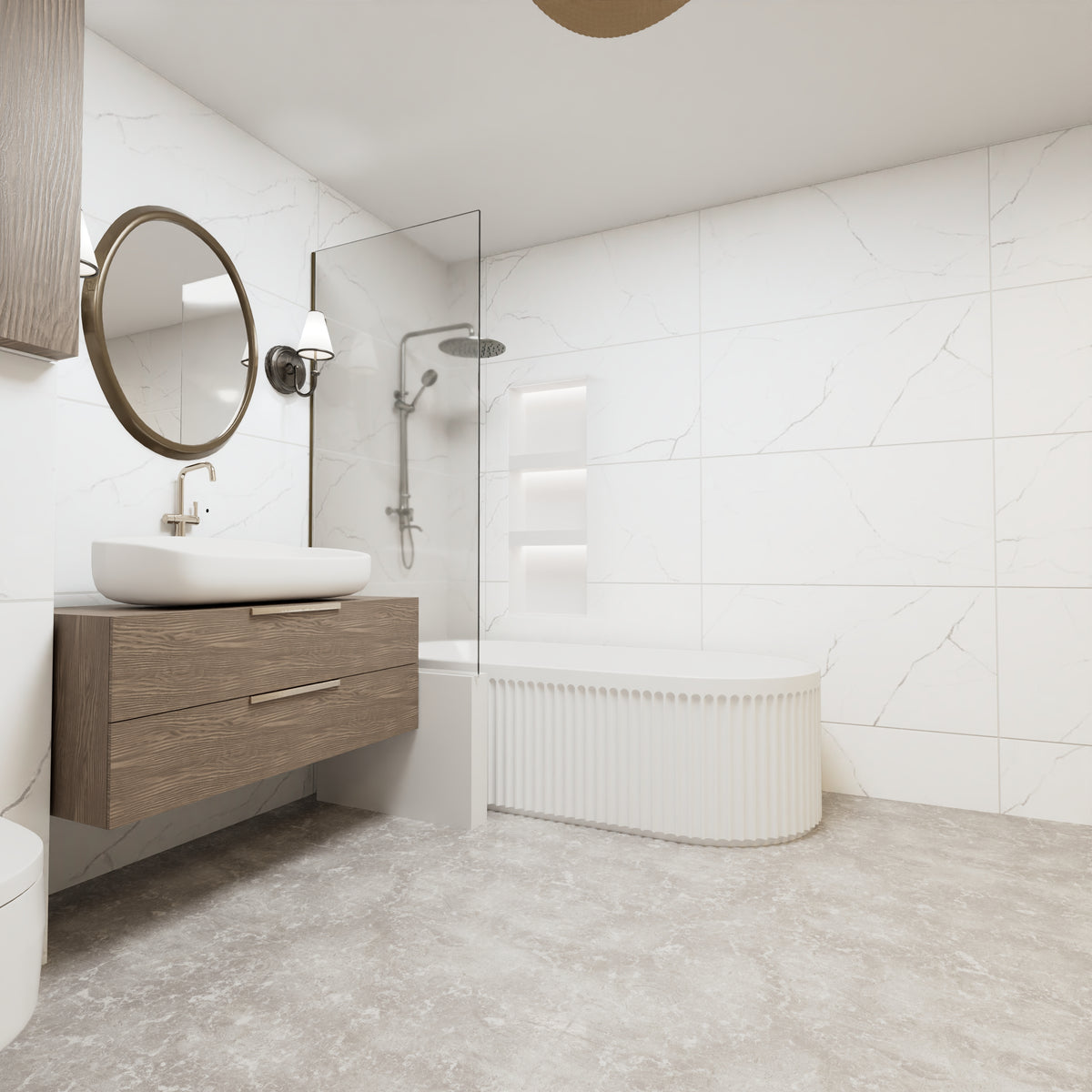 Valoria Marble 24x48 R Porcelain Tile