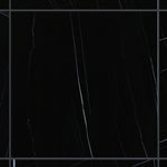 Load image into Gallery viewer, Eterna Fortaleza Black Marquina 48x48 Porcelain Tile
