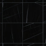 Load image into Gallery viewer, Eterna Fortaleza Black Marquina 48x48 Porcelain Tile
