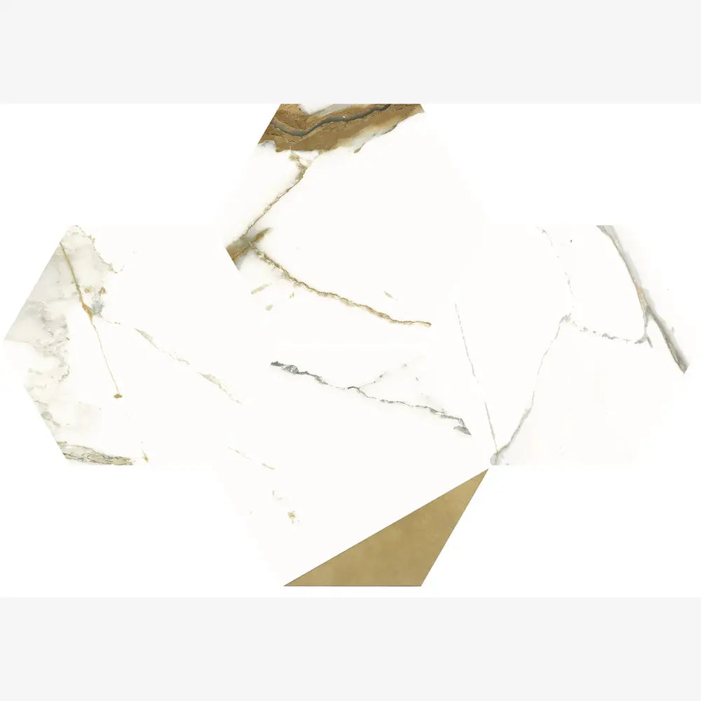 Zephyr 10x11 Hexagon Mosaic Porcelain Tile