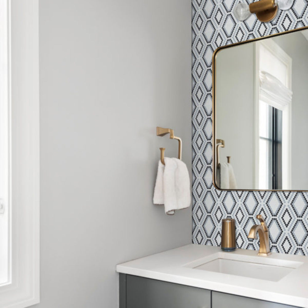 Python Hydra 12-1/8X12-1/4 Glass Mosaic Tile