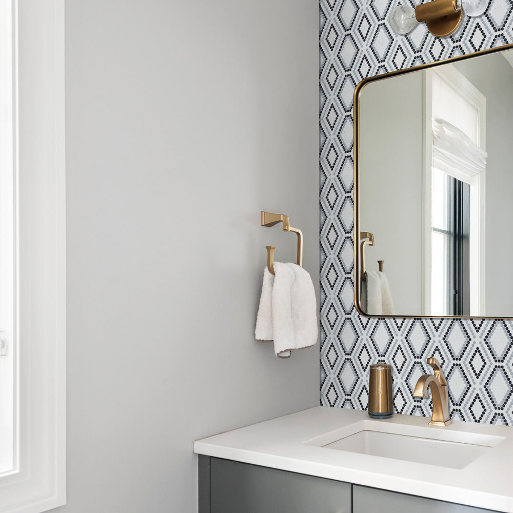 Python Hopi 12 1/4x12 1/8 Glass Mosaic Tile