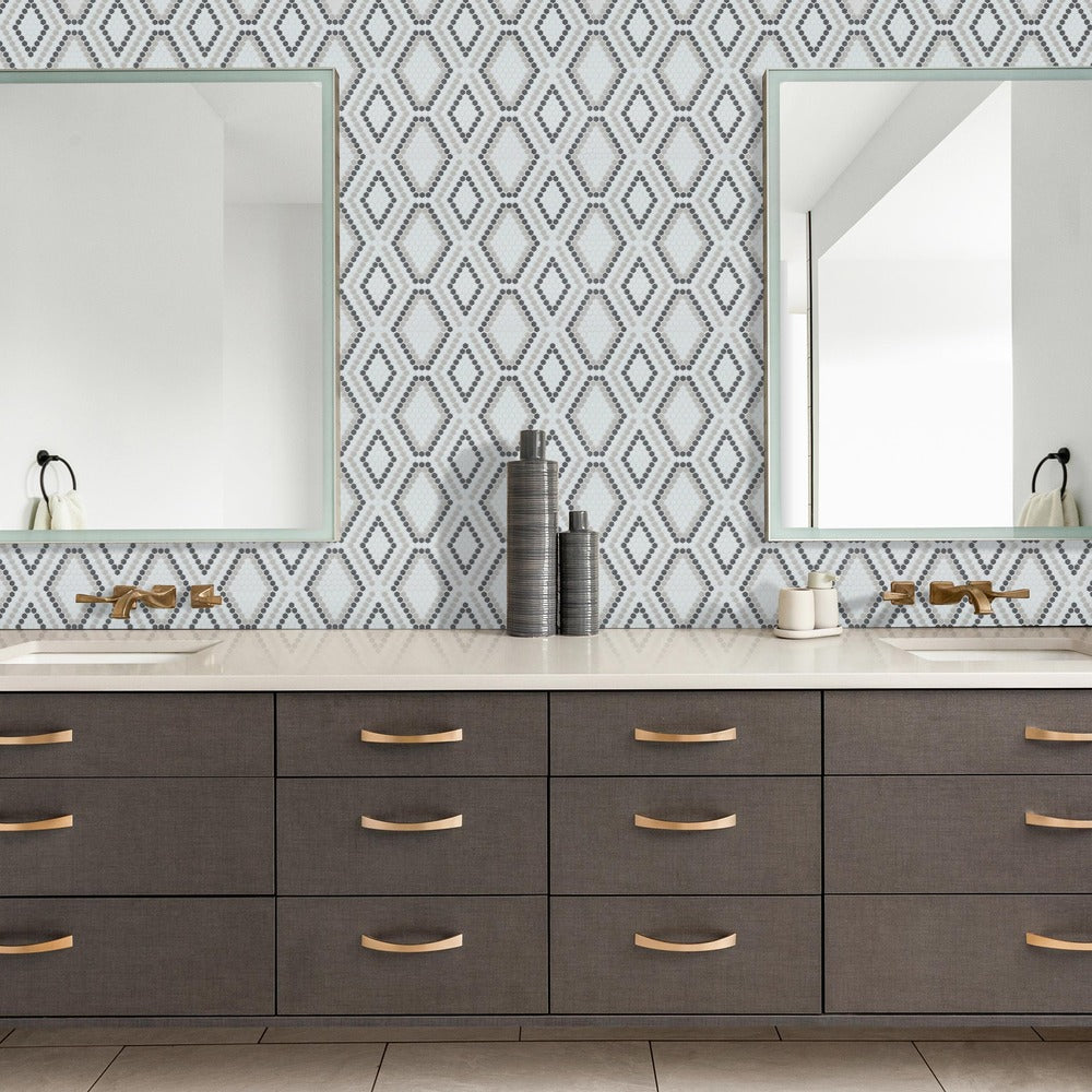 Python Draco 12-1/8X12-1/4 Glass Mosaic Tile