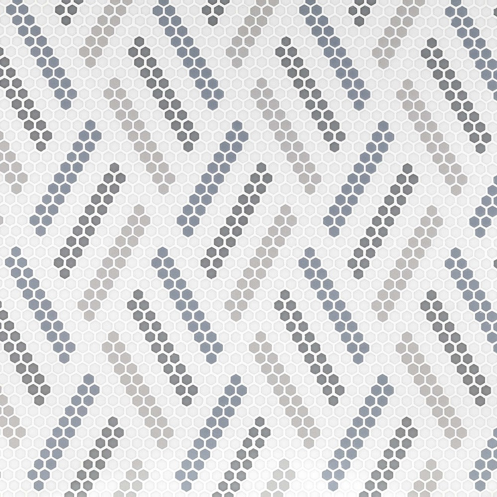 Missoni Retro 9-1/8x10-1/2 Glass Mosaic Tile