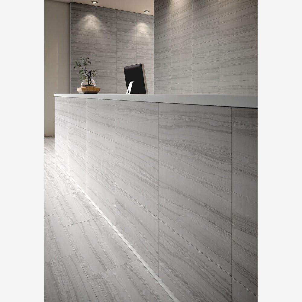 Flamen Gris 12x24 Matte Porcelain Tile