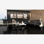 Load image into Gallery viewer, Fortaleza Black Marquina 48x48 Porcelain Tile
