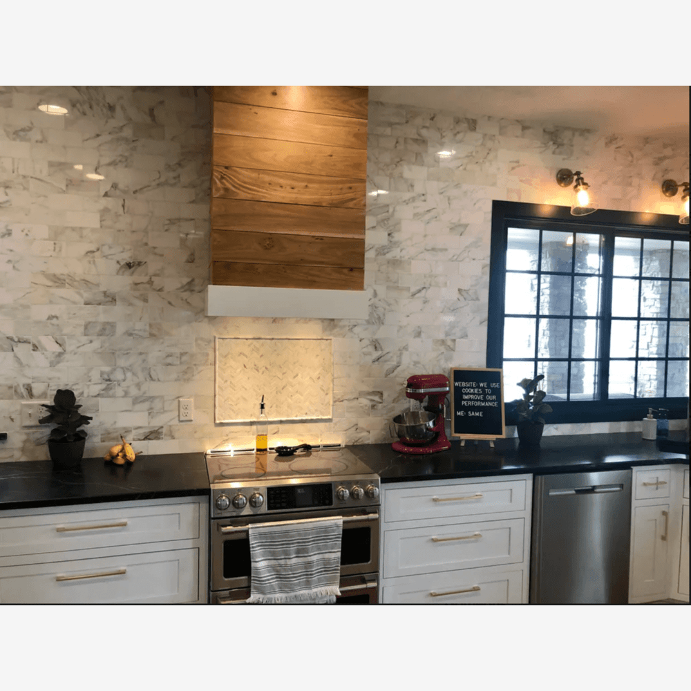 Calacatta Gold 3x6 Polished/Honed Marble Subway Tile