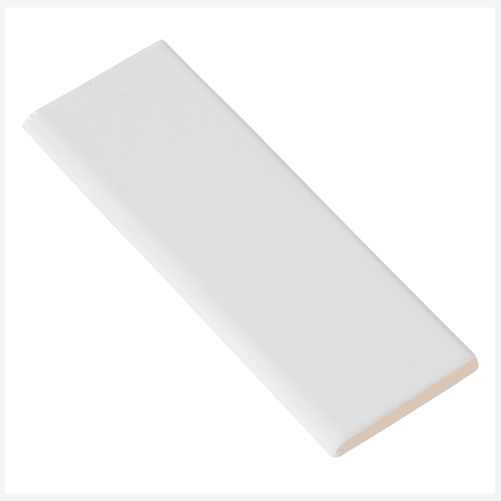 Timeless Ice White 3x12 Surface Bullnose Ceramic Tile