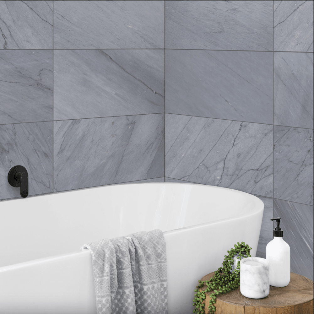 Moonstone Grey Imperiale 12x24 Polished/Honed Marble Tile - view 2