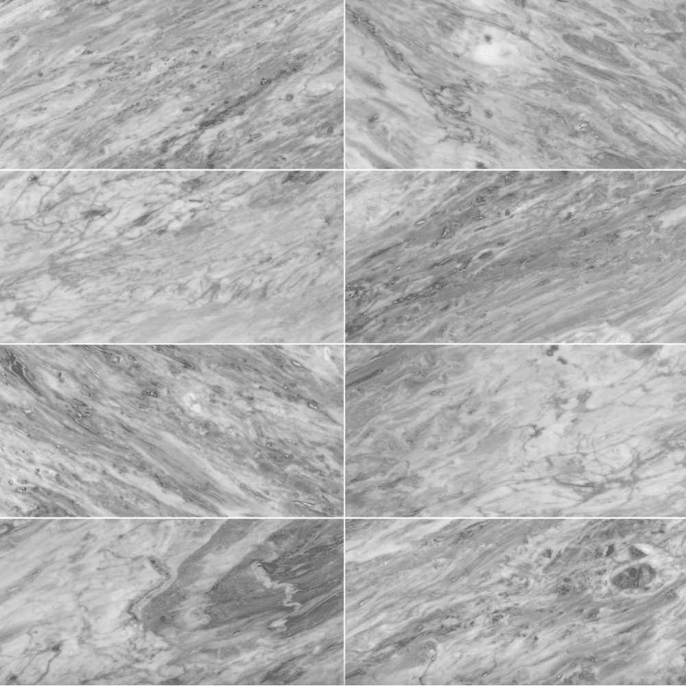 Moonstone Grey Nuvolato 12x24 Polished/Honed Marble Tile