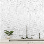 Load image into Gallery viewer, Carrara White Penny Round Mosaic Polished /Honed
