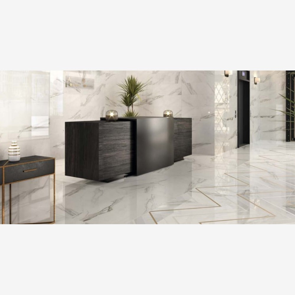 Celeste Superwhite Satin 35x35 Matte Porcelain Tile