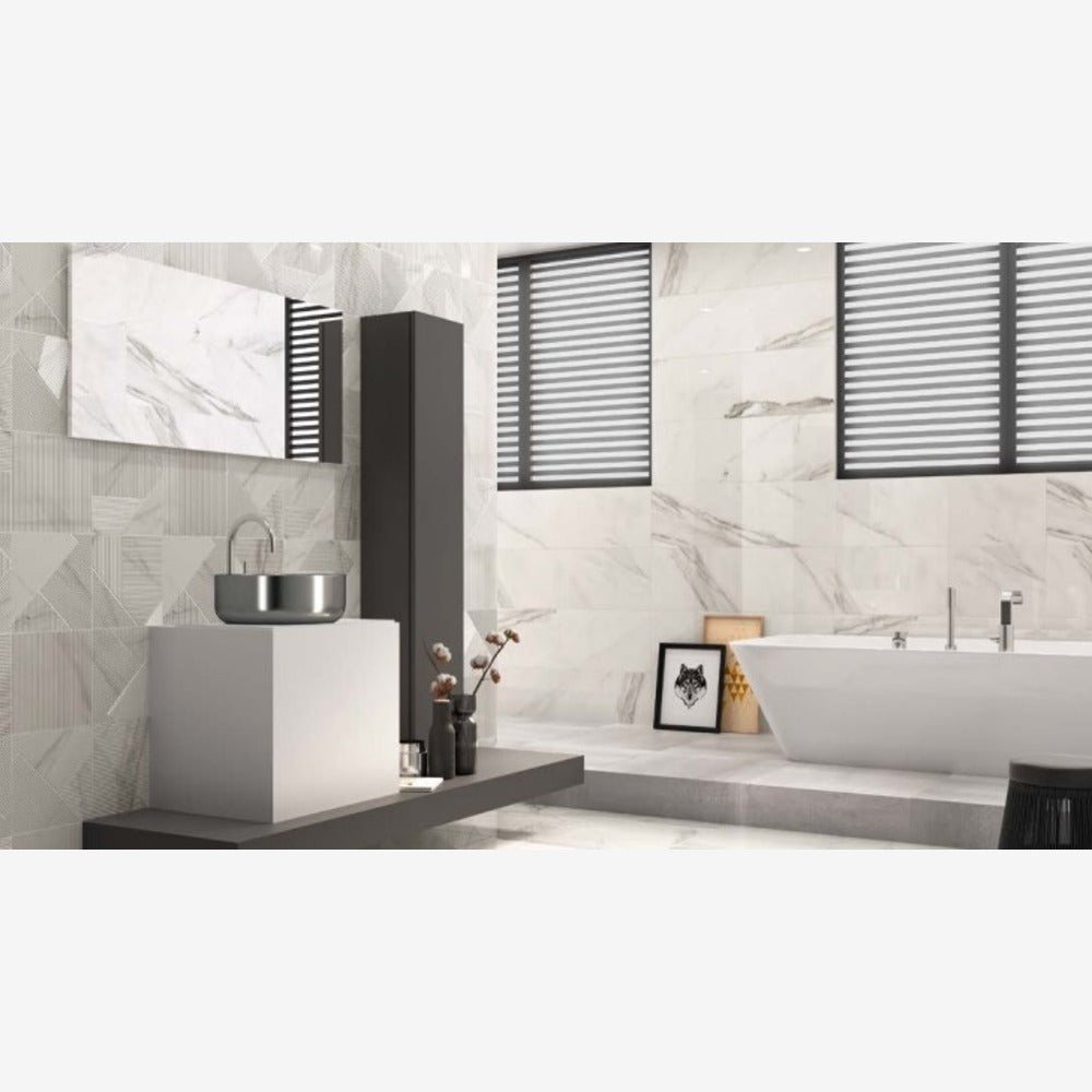 Celeste Superwhite 24x24 Polished Porcelain Tile