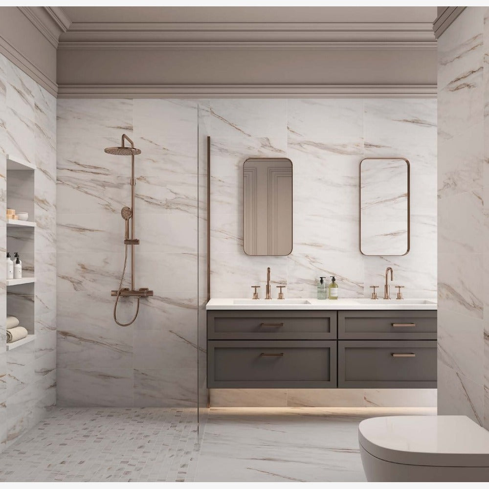 Gleamore Gold 12x24 R Polished/Matte Porcelain Tile