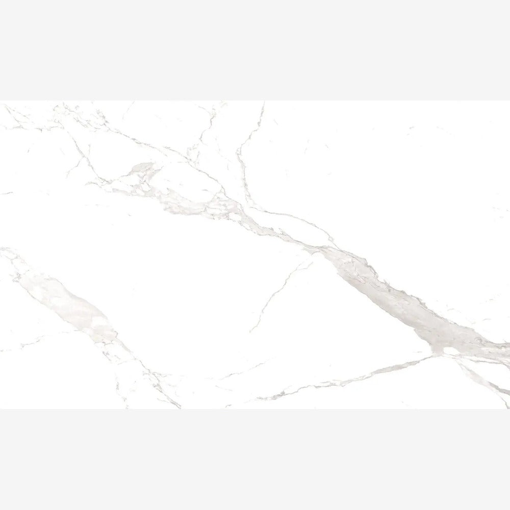 Alpine White Marble 24x48 R Porcelain Tile Polished