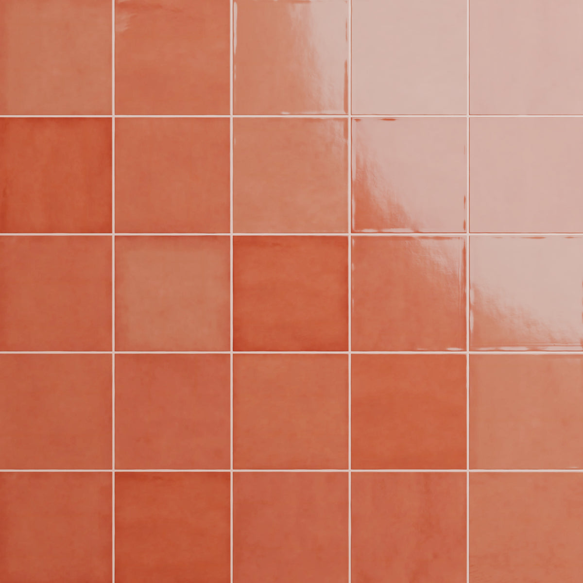 St Lucia Peach 5x5 Ceramic Tile Glossy