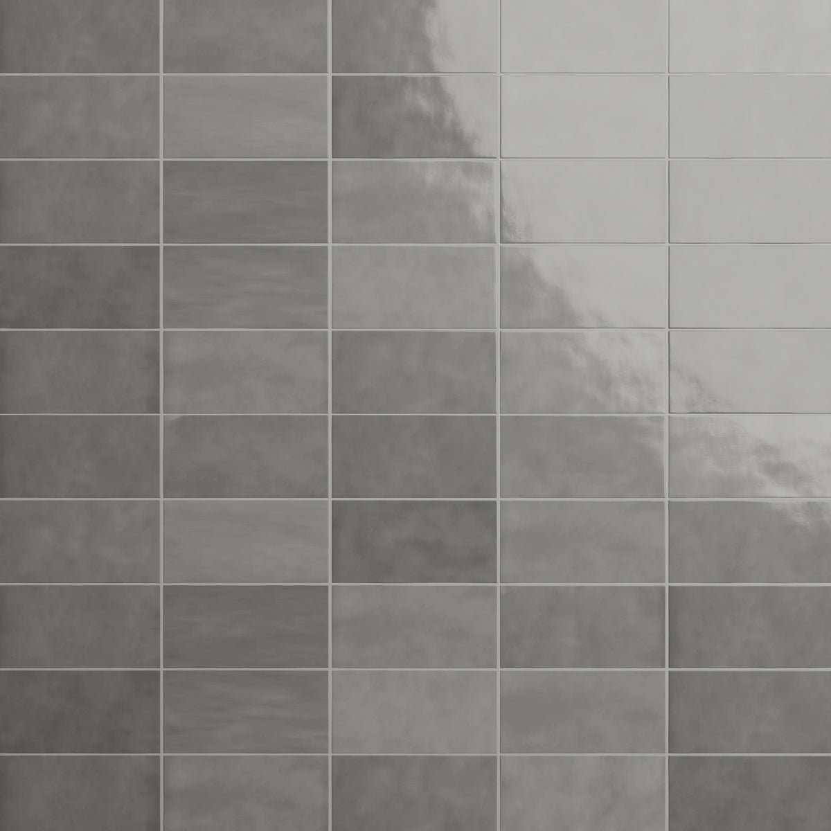 St. Lucia Gris 2.5 x 5 Ceramic Tile Glossy