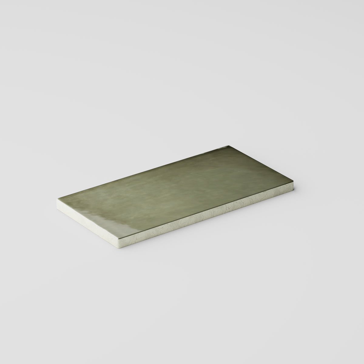 St. Lucia Green 2.5 x 5 Ceramic Tile Glossy