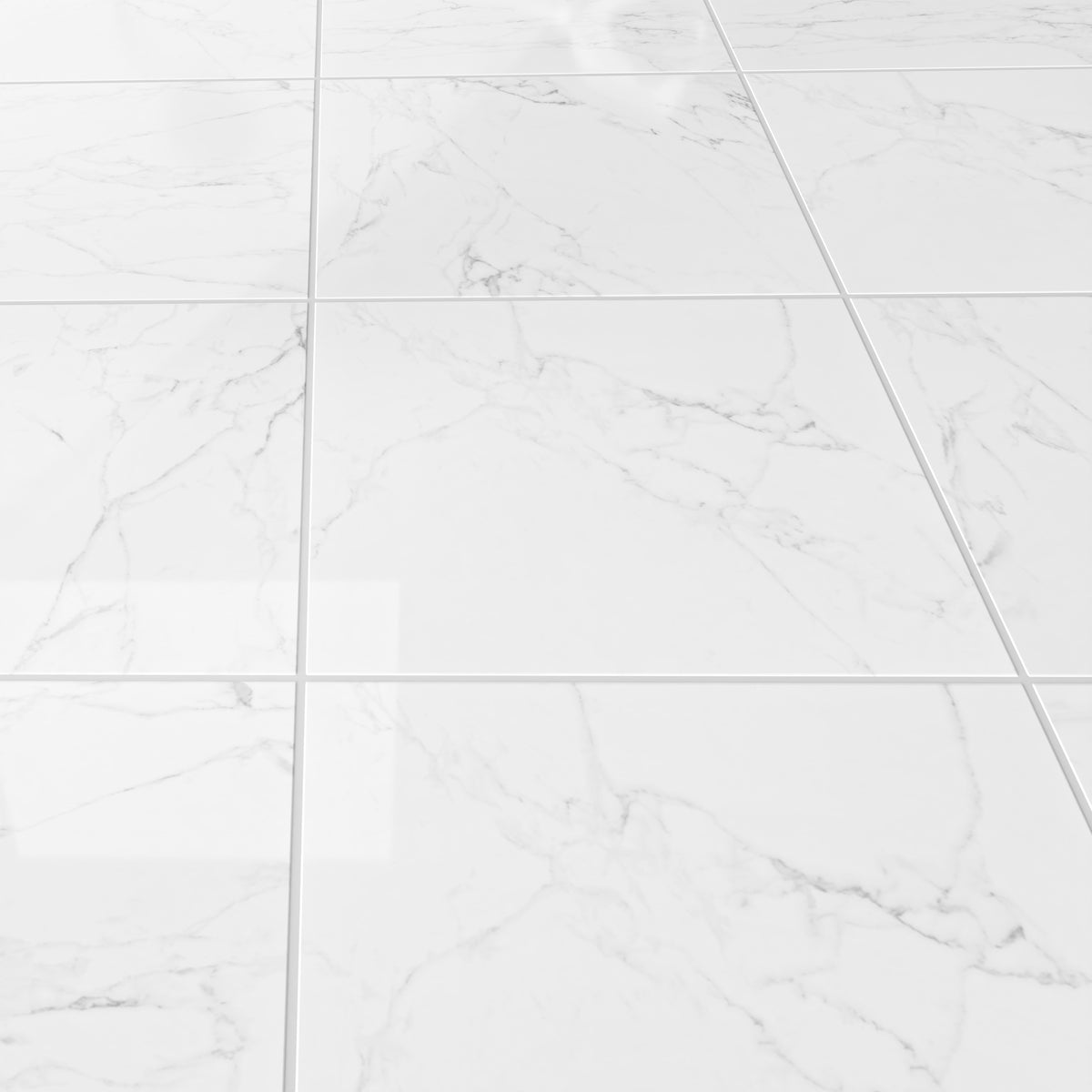 Eterna Carrara 35x35 Polished/Honed Porcelain Tile